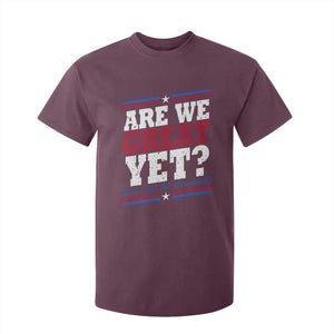 Are We Great Yet Cause I Just Feel Embarrassed T Shirt For Kid Vintage Stripes TS11 Maroon Print Your Wear