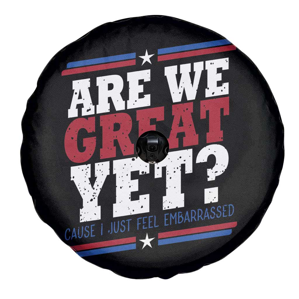 Are We Great Yet Cause I Just Feel Embarrassed Spare Tire Cover Vintage Stripes TS11 Print Your Wear