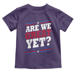 Are We Great Yet Cause I Just Feel Embarrassed Toddler T Shirt Vintage Stripes TS11 Purple Print Your Wear