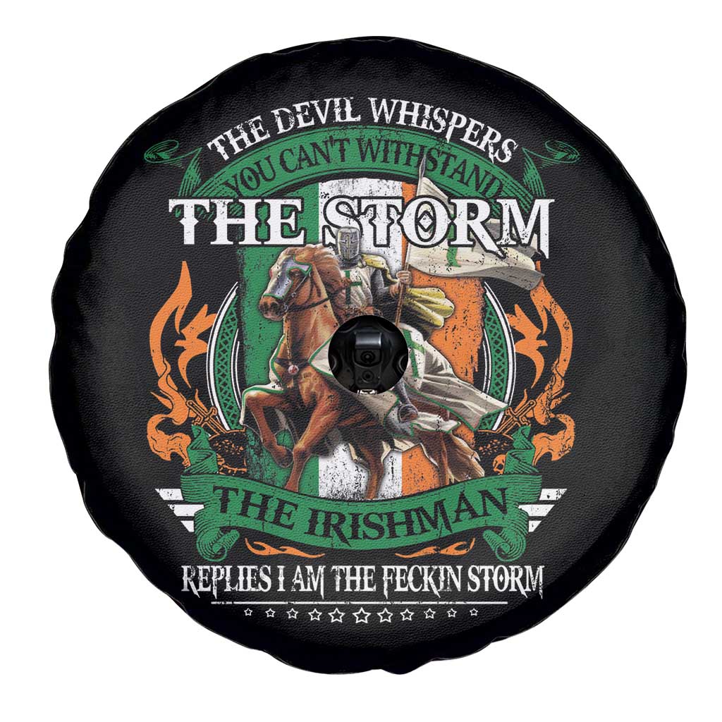Irish Pride Spare Tire Cover The Devil Whispers You Can't Withstand The Storm The Irishman Replies TS11 Print Your Wear