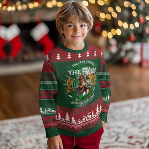 Irish Pride Knit Sweatshirt The Devil Whispers You Can't Withstand The Storm The Irishman Replies TS11 Christmas Print Your Wear
