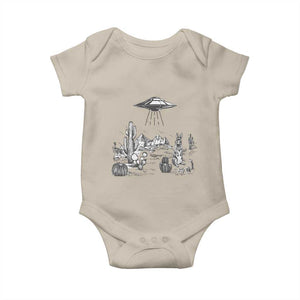Funny Western Easter Day UFO Bunny Alien Baby Onesie TS11 Sand Print Your Wear
