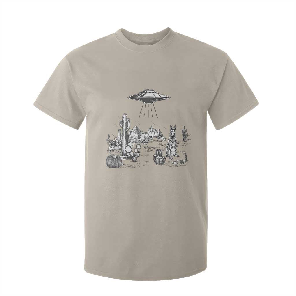 Funny Western Easter Day UFO Bunny Alien T Shirt For Kid TS11 Sand Print Your Wear