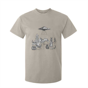 Funny Western Easter Day UFO Bunny Alien T Shirt For Kid TS11 Sand Print Your Wear