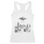 Funny Western Easter Day UFO Bunny Alien Racerback Tank Top TS11 White Print Your Wear
