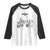 Funny Western Easter Day UFO Bunny Alien Raglan Shirt TS11 White Black Print Your Wear