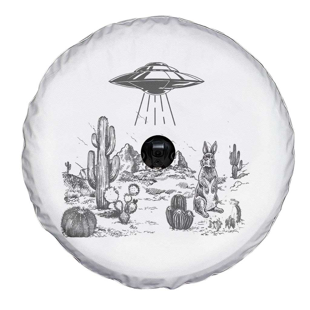 Funny Western Easter Day UFO Bunny Alien Spare Tire Cover TS11 Print Your Wear