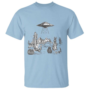 Funny Western Easter Day UFO Bunny Alien T Shirt TS11 Light Blue Print Your Wear