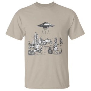 Funny Western Easter Day UFO Bunny Alien T Shirt TS11 Sand Print Your Wear
