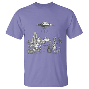 Funny Western Easter Day UFO Bunny Alien T Shirt TS11 Violet Print Your Wear