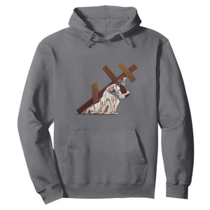 Orthodox Easter Jesus Is Carrying The Orthodox Cross Hoodie TS11 Charcoal Print Your Wear