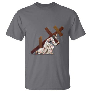 Orthodox Easter Jesus Is Carrying The Orthodox Cross T Shirt TS11 Charcoal Print Your Wear