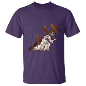Orthodox Easter Jesus Is Carrying The Orthodox Cross T Shirt TS11 Purple Print Your Wear