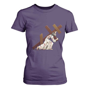 Orthodox Easter Jesus Is Carrying The Orthodox Cross T Shirt For Women TS11 Purple Print Your Wear