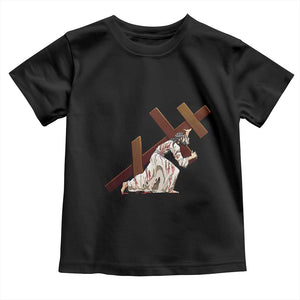 Orthodox Easter Jesus Is Carrying The Orthodox Cross Toddler T Shirt TS11 Black Print Your Wear