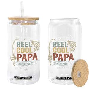 Funny Reel Cool Papa Glass Can Fishing Dad Fisherman Father's Day TS11 Print Your Wear