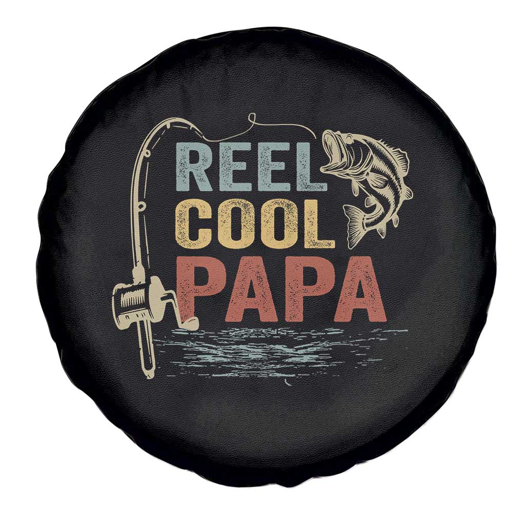 Funny Reel Cool Papa Spare Tire Cover Fishing Dad Fisherman Father's Day TS11 Print Your Wear