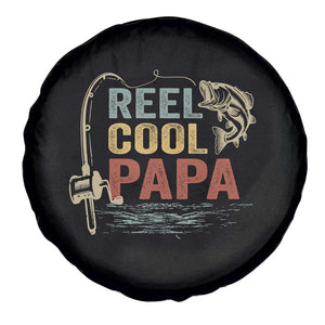 Funny Reel Cool Papa Spare Tire Cover Fishing Dad Fisherman Father's Day TS11 Print Your Wear