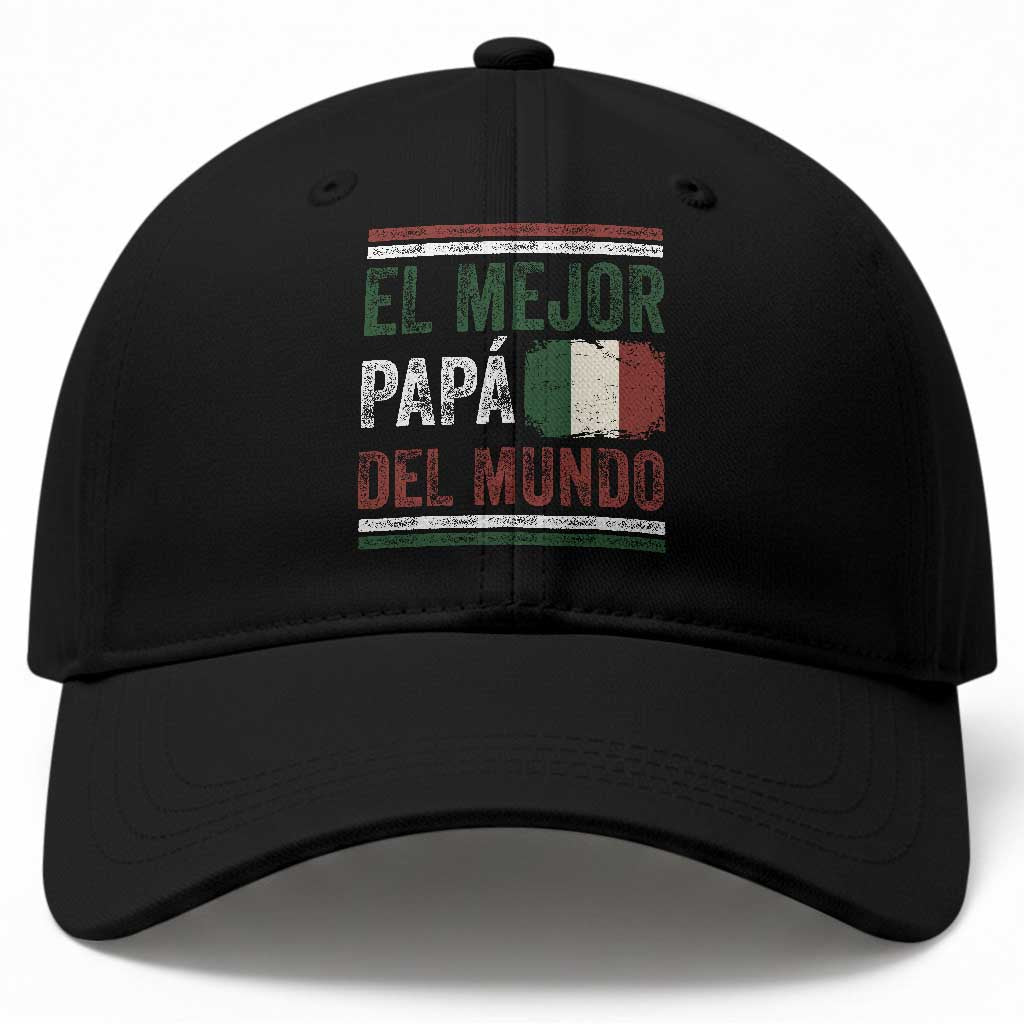 Funny Italian Dad The Best Father Of The World Baseball Cap El Mejor Papa Del Mundo TS11 Print Your Wear