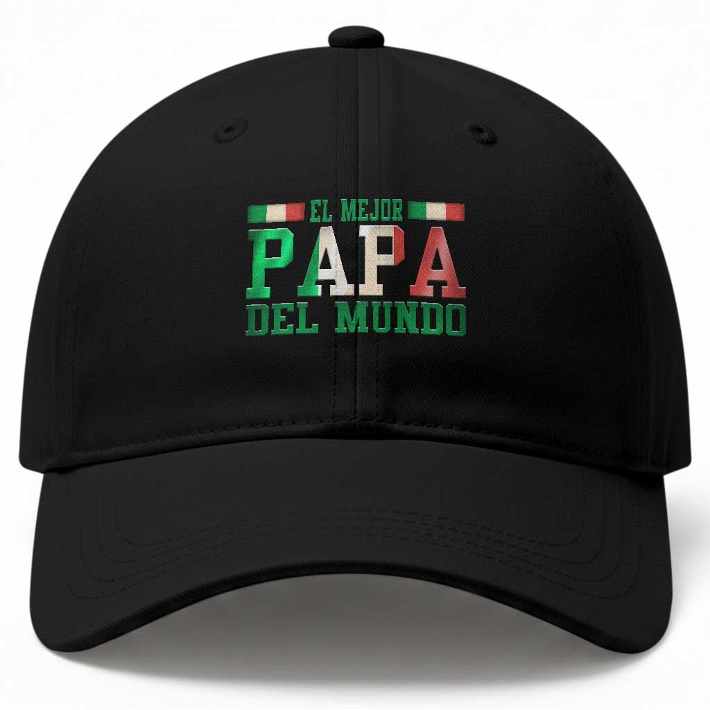 Funny El Mejor Papa Del Mundo Baseball Cap Mexican Father TS11 Print Your Wear