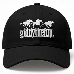 Funny Giddythefup Derby Day Baseball Cap Vintage Giddy Up Horse Racing TS11 Print Your Wear