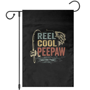 Funny Reel Cool Peepaw Garden Flag Fishing Grandpa Fisherman Father's Day TS11 Black Print Your Wear