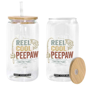 Funny Reel Cool Peepaw Glass Can Fishing Grandpa Fisherman Father's Day TS11 Print Your Wear