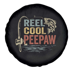 Funny Reel Cool Peepaw Spare Tire Cover Fishing Grandpa Fisherman Father's Day TS11 Print Your Wear