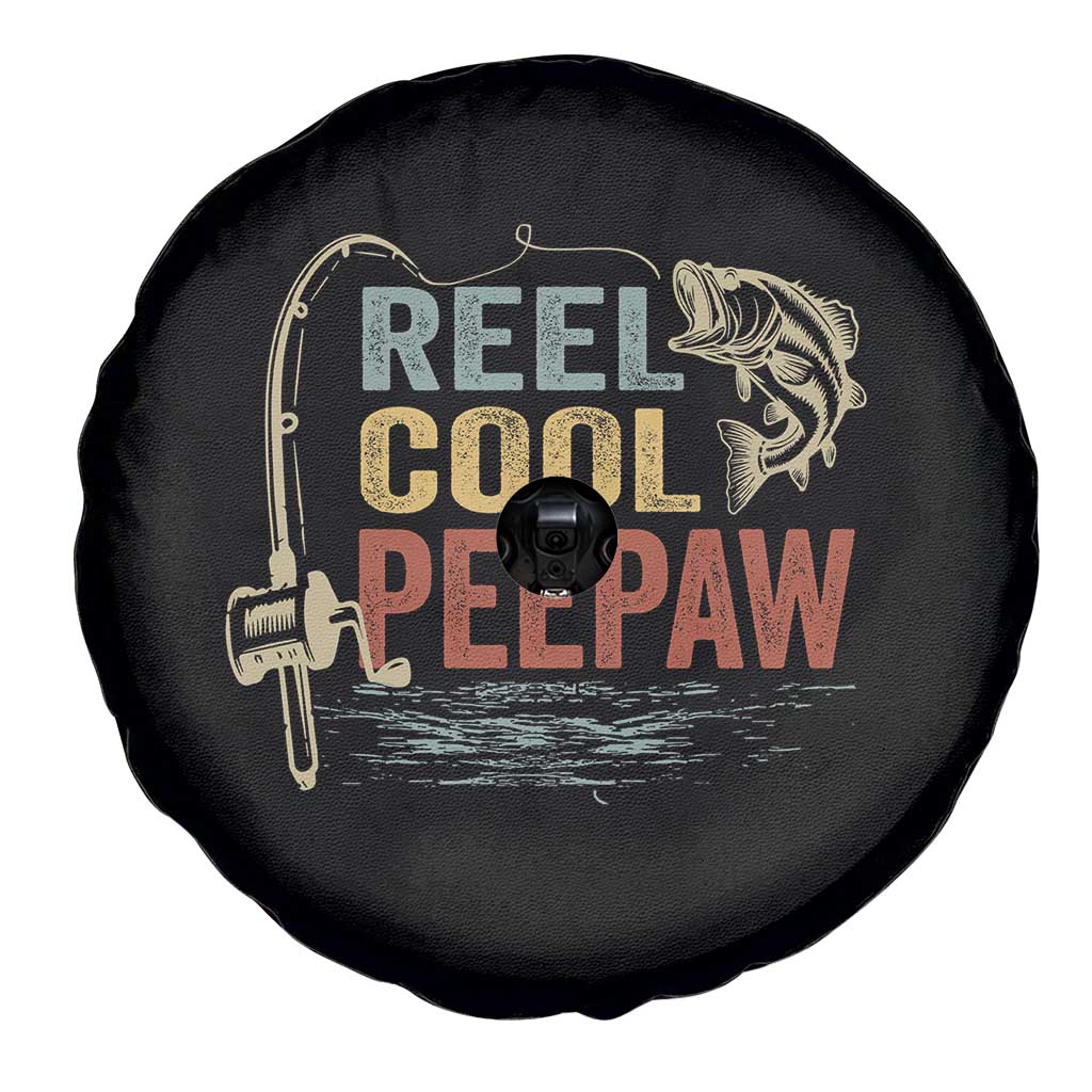 Funny Reel Cool Peepaw Spare Tire Cover Fishing Grandpa Fisherman Father's Day TS11 Print Your Wear
