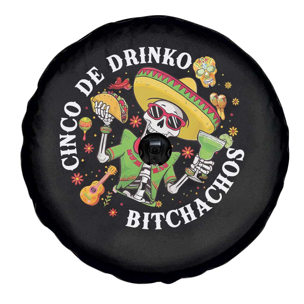 Cinco De Drinko Bitchachos Spare Tire Cover Funny Cinco De Mayo Drinking Mexican Fiesta TS11 Print Your Wear