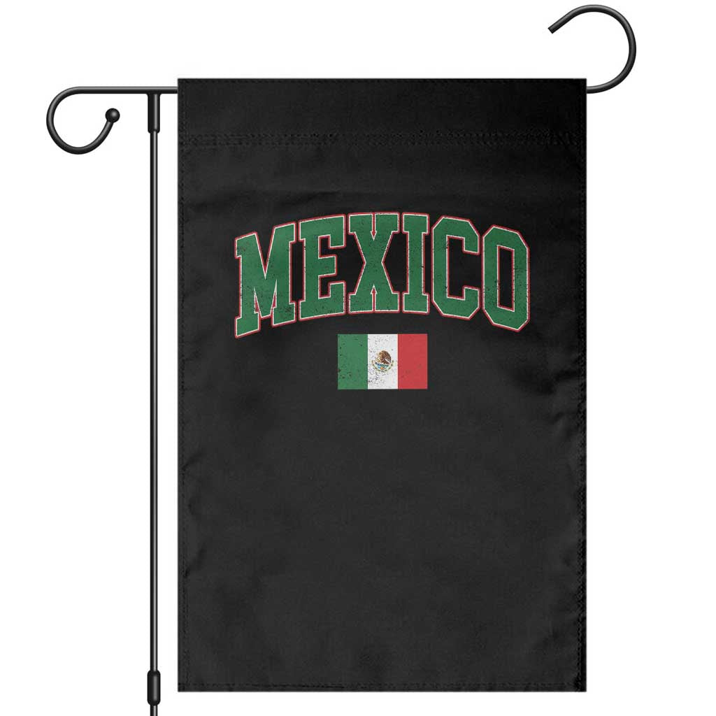 Mexico Flag Vintage Mexican Pride Heritage Garden Flag TS11 Black Print Your Wear