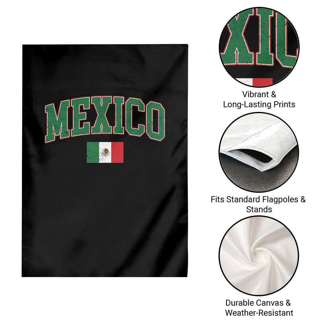 Mexico Flag Vintage Mexican Pride Heritage Garden Flag TS11 Print Your Wear