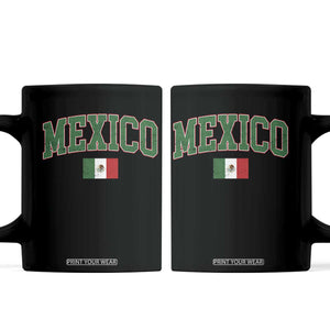 Mexico Flag Vintage Mexican Pride Heritage Coffee Mug TS11 Black Print Your Wear