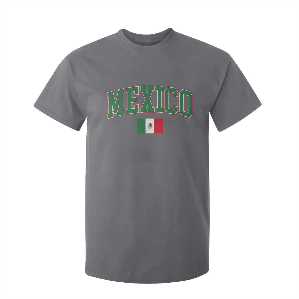 Mexico Flag Vintage Mexican Pride Heritage T Shirt For Kid TS11 Charcoal Print Your Wear