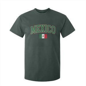 Mexico Flag Vintage Mexican Pride Heritage T Shirt For Kid TS11 Dark Forest Green Print Your Wear