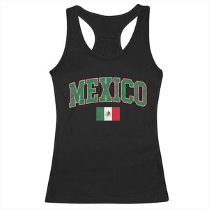 Mexico Flag Vintage Mexican Pride Heritage Racerback Tank Top TS11 Black Print Your Wear
