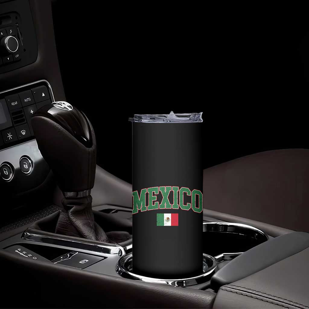 Mexico Flag Vintage Mexican Pride Heritage Skinny Tumbler TS11 Print Your Wear