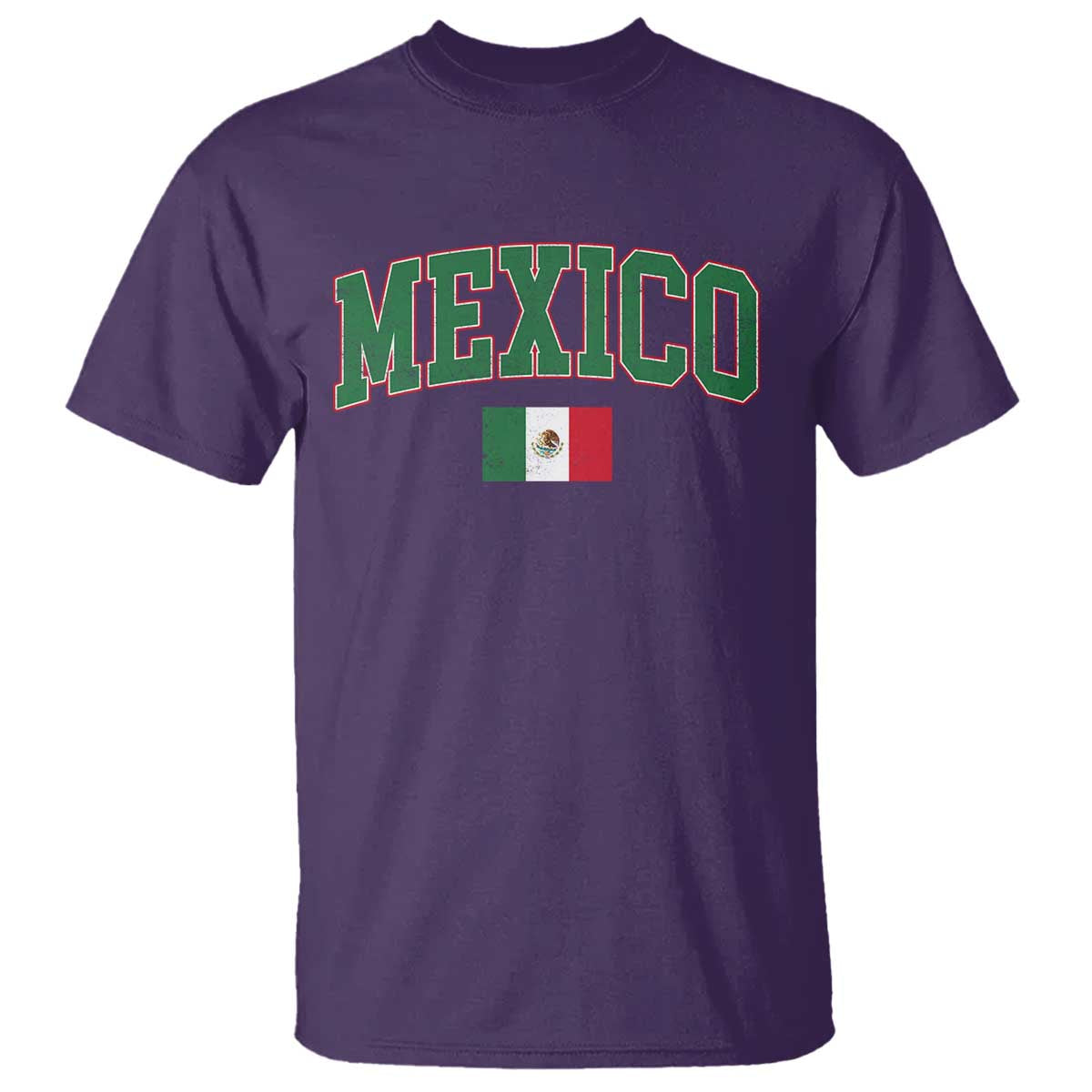Mexico Flag Vintage Mexican Pride Heritage T Shirt TS11 Purple Print Your Wear