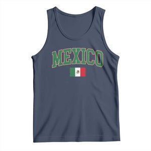 Mexico Flag Vintage Mexican Pride Heritage Tank Top TS11 Navy Print Your Wear