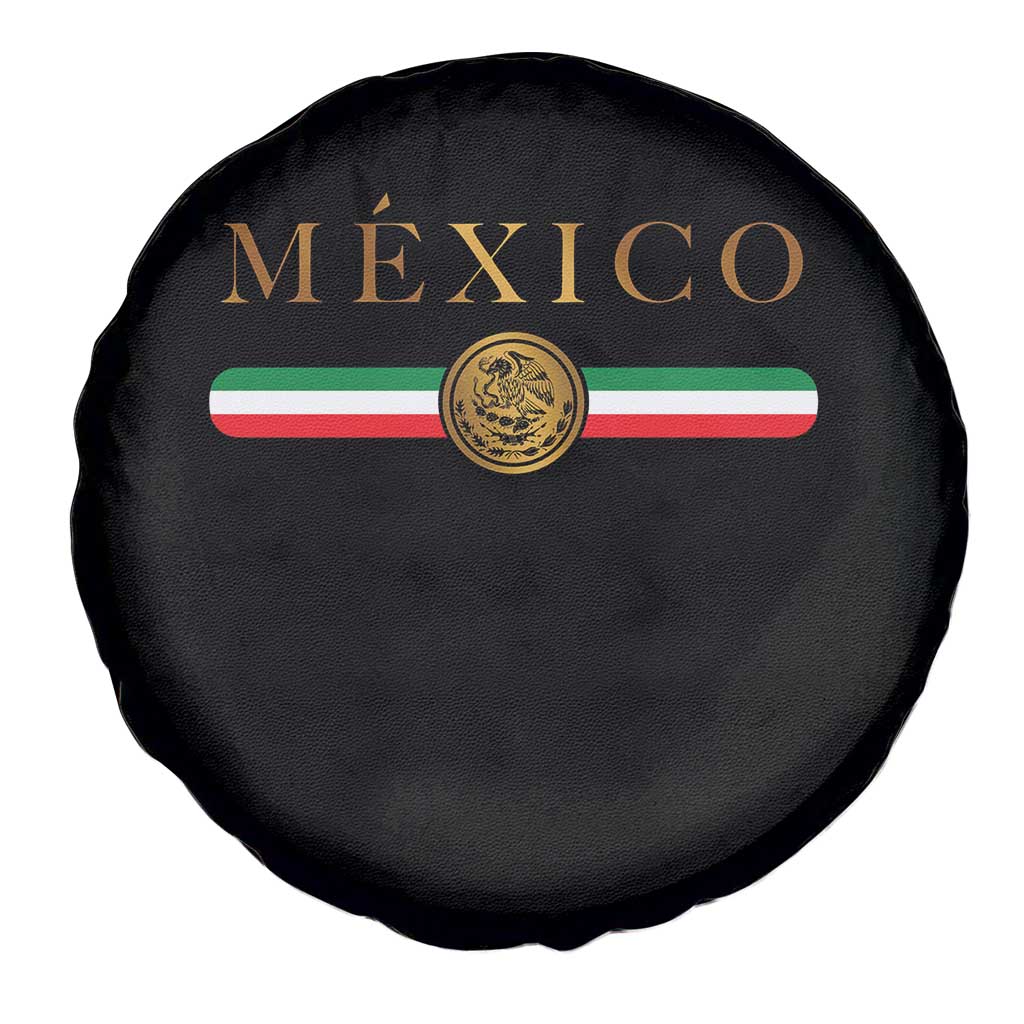 Mexican Heritage Pride Spare Tire Cover Mexico Vintage Flag Coat of Arms Graphic TS11 Print Your Wear