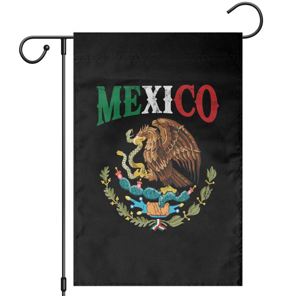 Mexican Coat Of Arms Mexico Vintage Flag Garden Flag TS11 Black Print Your Wear