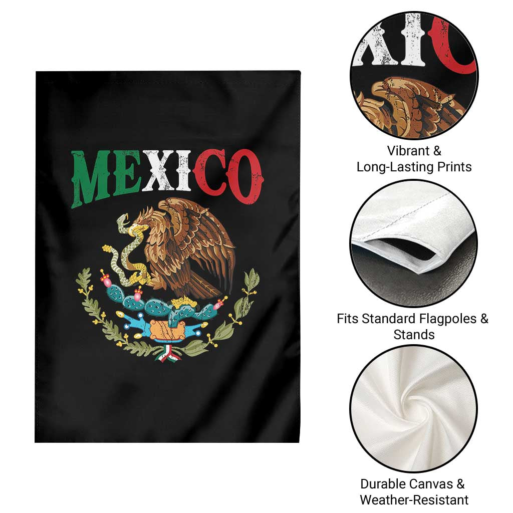 Mexican Coat Of Arms Mexico Vintage Flag Garden Flag TS11 Print Your Wear