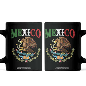 Mexican Coat Of Arms Mexico Vintage Flag Coffee Mug TS11 Black Print Your Wear