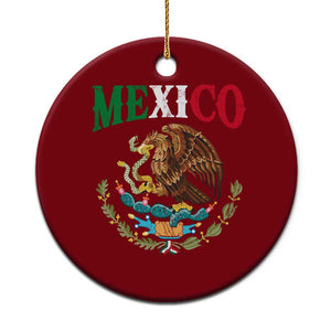 Mexican Coat Of Arms Mexico Vintage Flag Ceramic Ornament TS11 1pc Red Print Your Wear