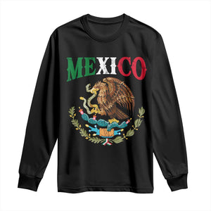 Mexican Coat Of Arms Mexico Vintage Flag Long Sleeve Shirt TS11 Black Print Your Wear