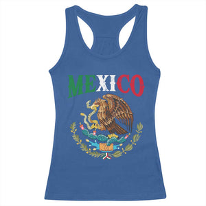 Mexican Coat Of Arms Mexico Vintage Flag Racerback Tank Top TS11 Royal Blue Print Your Wear