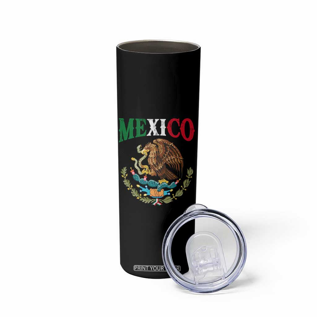 Mexican Coat Of Arms Mexico Vintage Flag Skinny Tumbler TS11 Print Your Wear