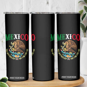 Mexican Coat Of Arms Mexico Vintage Flag Skinny Tumbler TS11 Print Your Wear