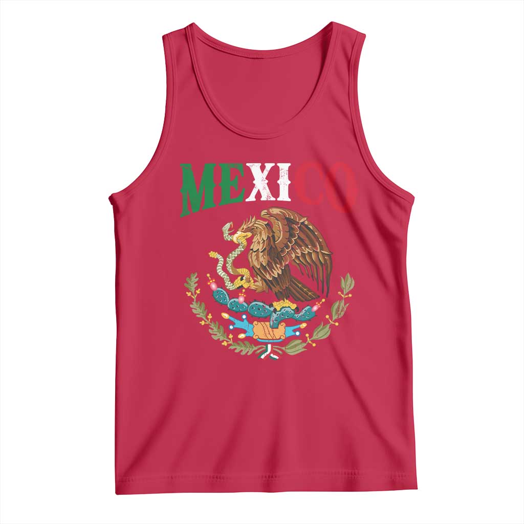 Mexican Coat Of Arms Mexico Vintage Flag Tank Top TS11 Red Print Your Wear