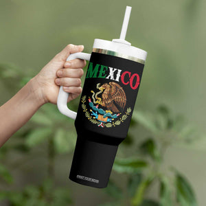 Mexican Coat Of Arms Mexico Vintage Flag Tumbler With Handle TS11 Print Your Wear